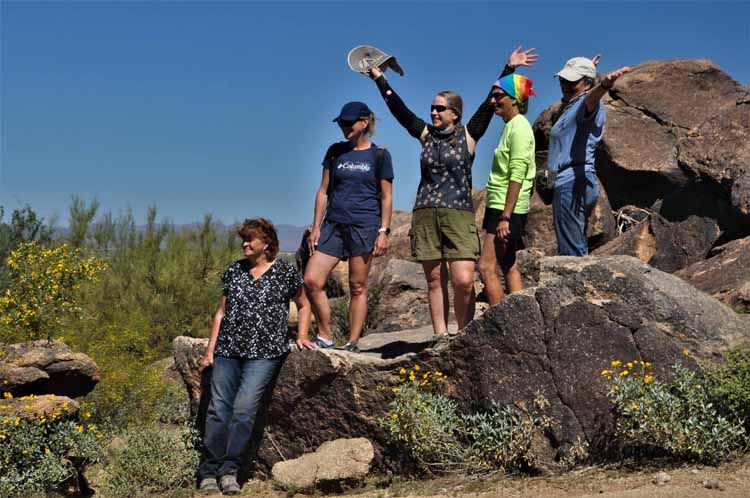 the gang at the boulders